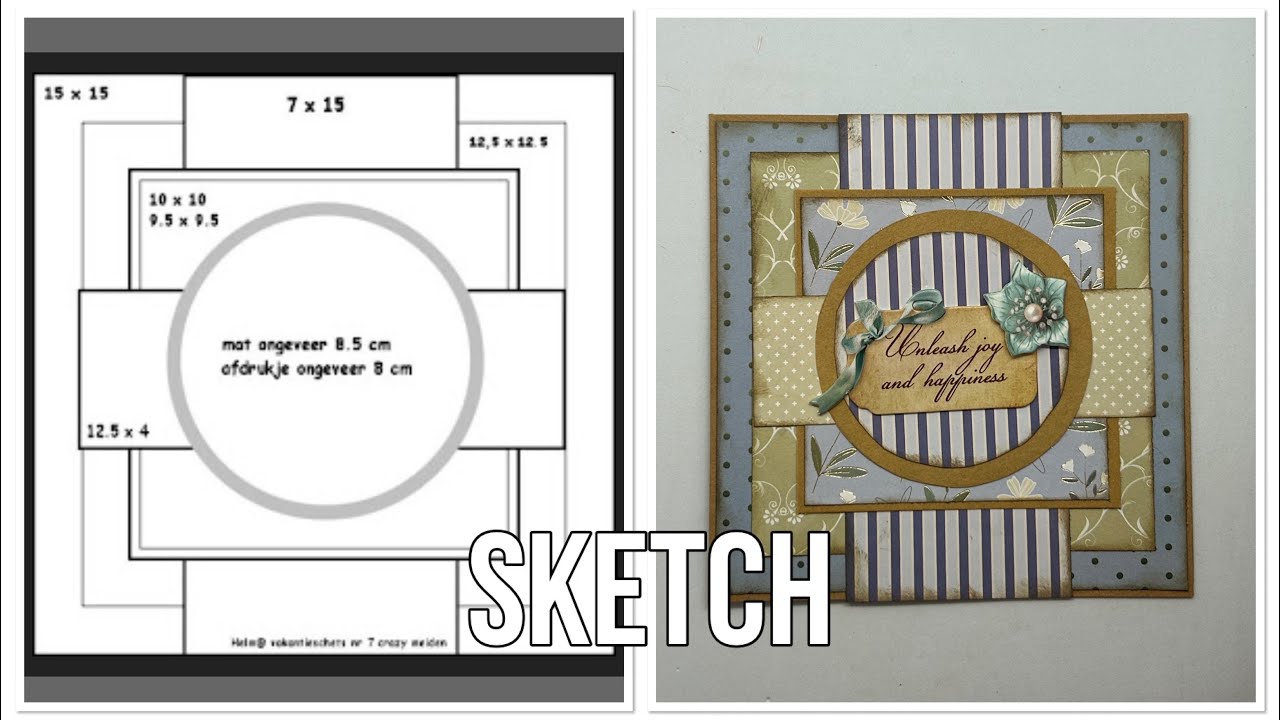 DEFI carte sketch avec créa mélan 100% action