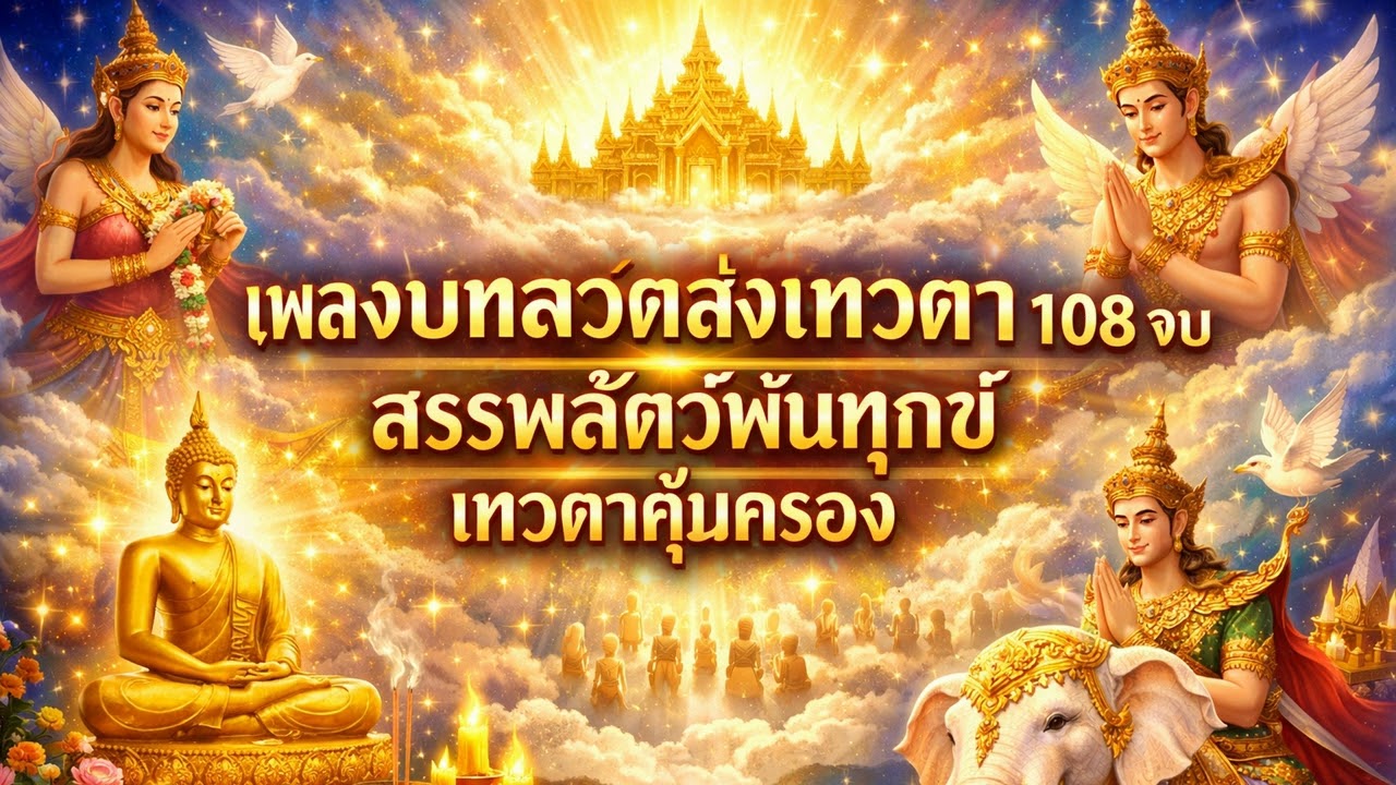 บทสวดทุกขัปปัตตา 108 จบ (ส่งเทวดากลับวิมาน) อุทิศบุญกุศล หมดทุกข์ หมดโศก โรคหาย #สวดมนต์