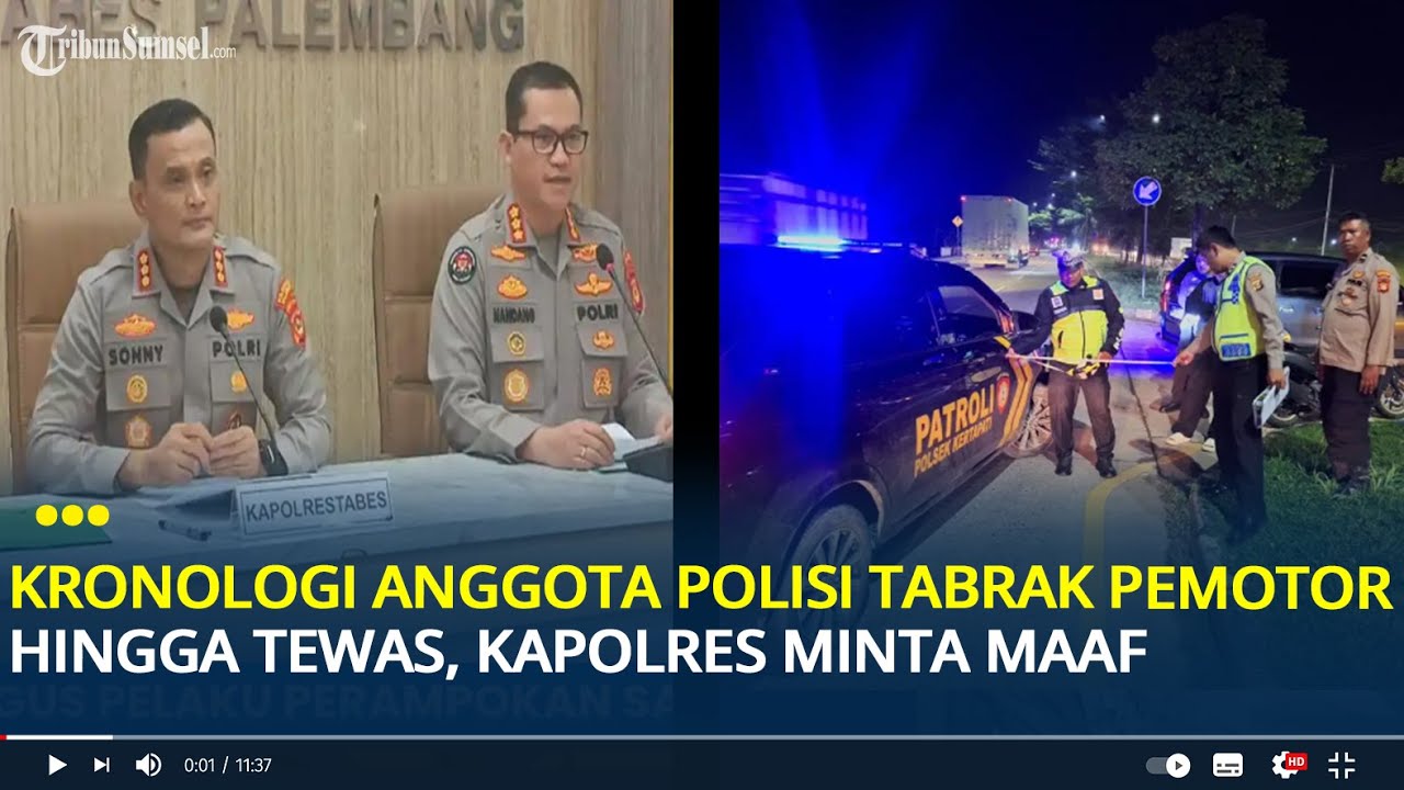 Kronologi Polisi di Palembang Tabrak Pemotor Hingga Tewas, Kendarai Mobil Dinas, Kapolres Minta Maaf