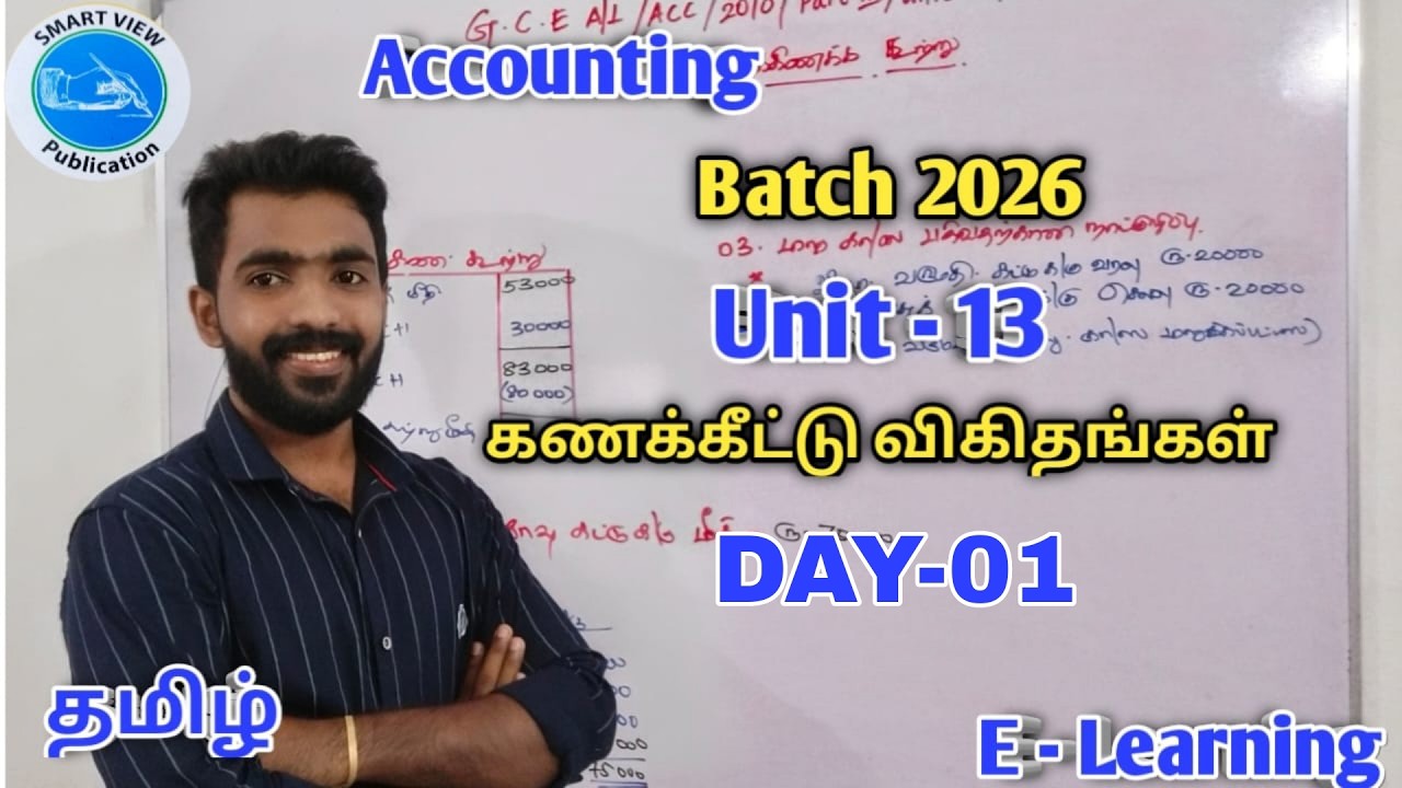 ACCOUNTING   Unit 13   கணக்கீட்டு விகிதங்கள்   DAY   01