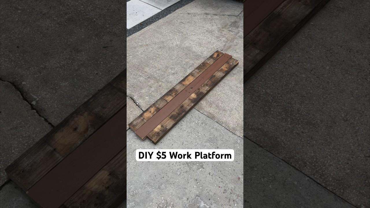 Make a Work Platform or Scaffold in 5 min | #diy #scaffold #ladders