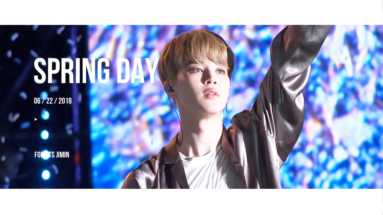 180622 BTS Spring day Jimin focus｜지민 봄날 직캠 (4k cam)