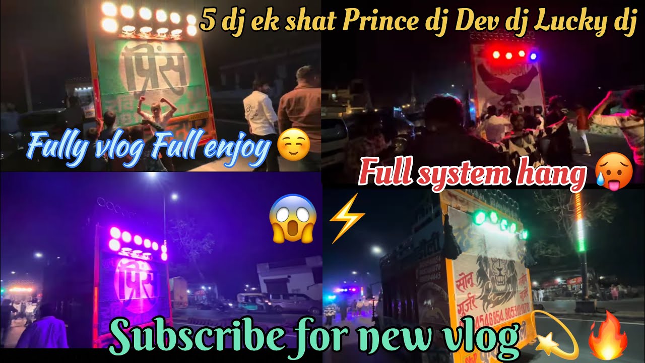  5 dj ek sath bana diya mahole Prince dj Harchandpur sher 🔥💪#dj #viral #viralvideo #vlog #youtube 