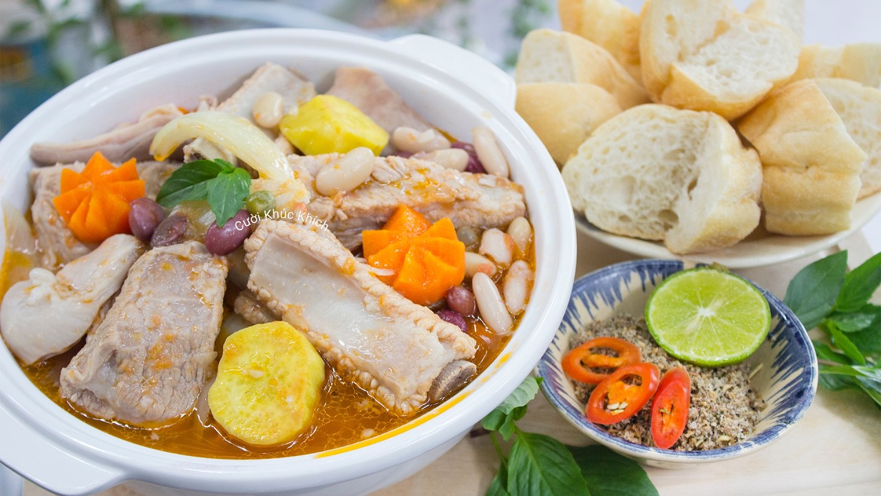 MÓN NGON NGÀY TẾT: SƯỜN NON BAO TỬ NẤU ĐẬU MỀM BÉO VÀ GIÒN SẬT - CKK