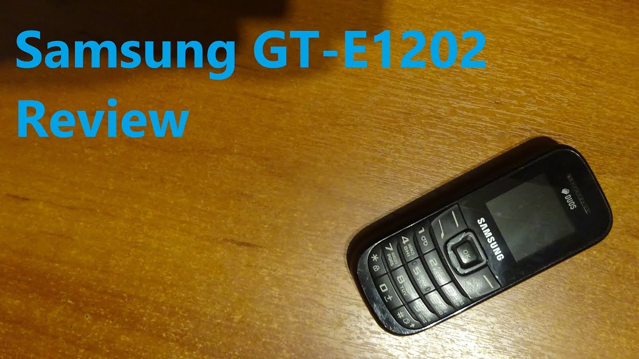 Samsung GT-E1202 review