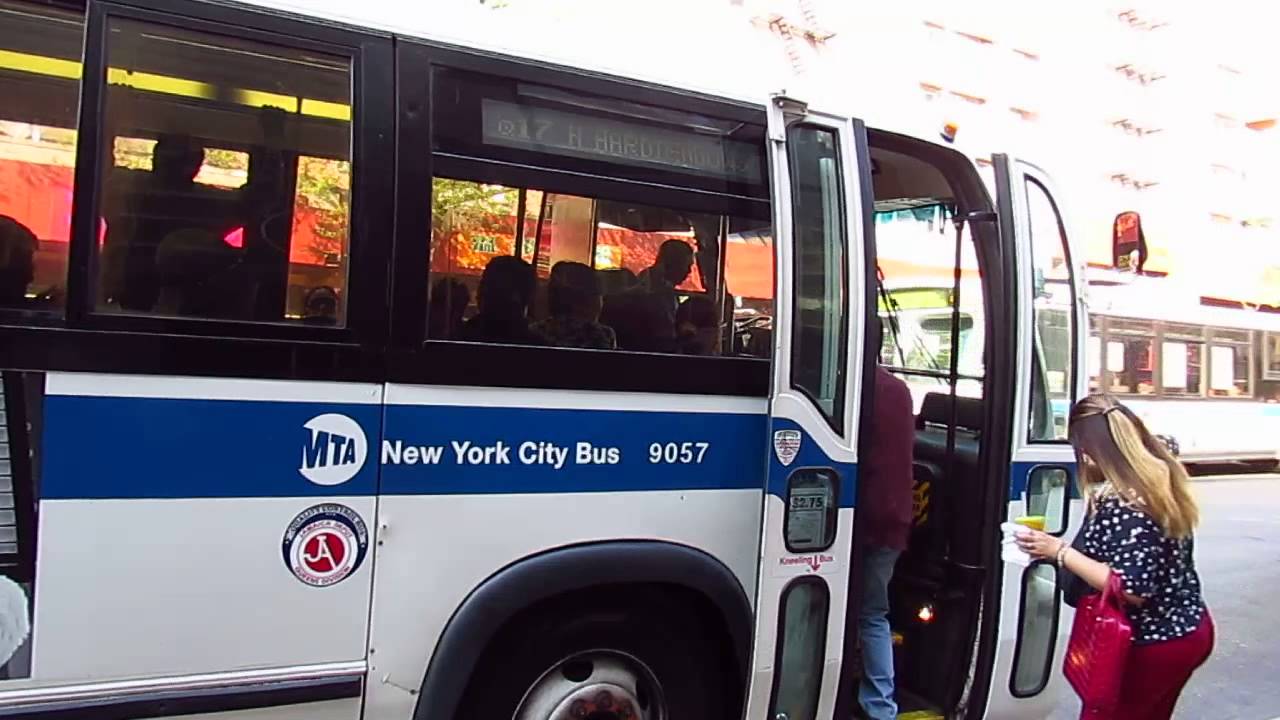 MTA New York City Bus: 1996 Nova Bus RTS-06 9057 on the Q17 Local Bus.