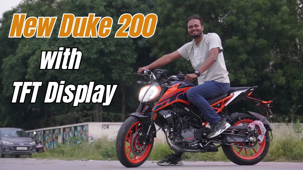 New 2024 KTM Duke 200 with 5 Inch Color TFT Display