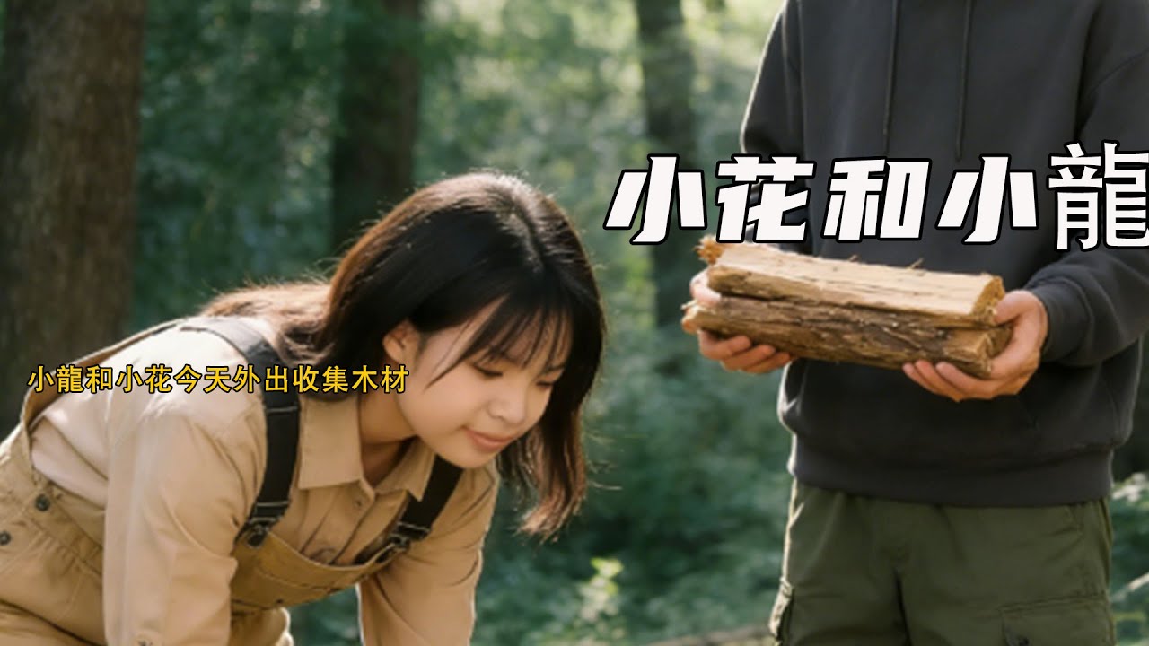 小龍和小花今天外出收集木材《小花和小龍》683