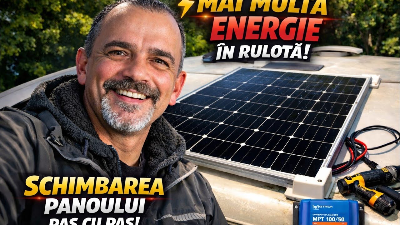 Mai multă energie la rulotă: schimbarea panoului solar pas cu pas