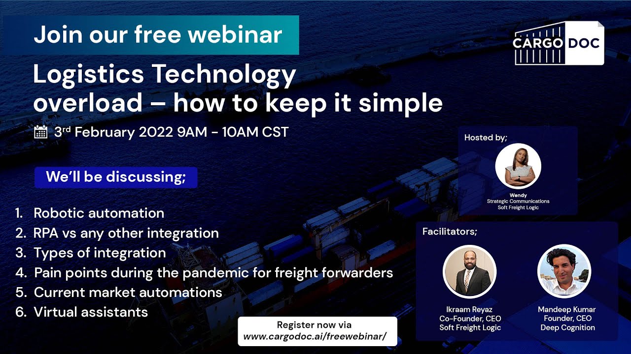 Logistics Technology overload &ndash; how to keep it simple in 2022 | Webinar
