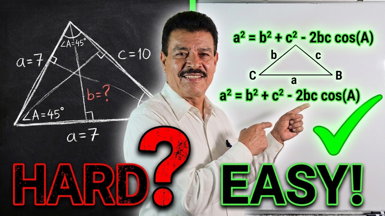 LAW OF COSINES: SOLVE ANY TRIANGLE WITH CONFIDENCE | PRECALCULUS