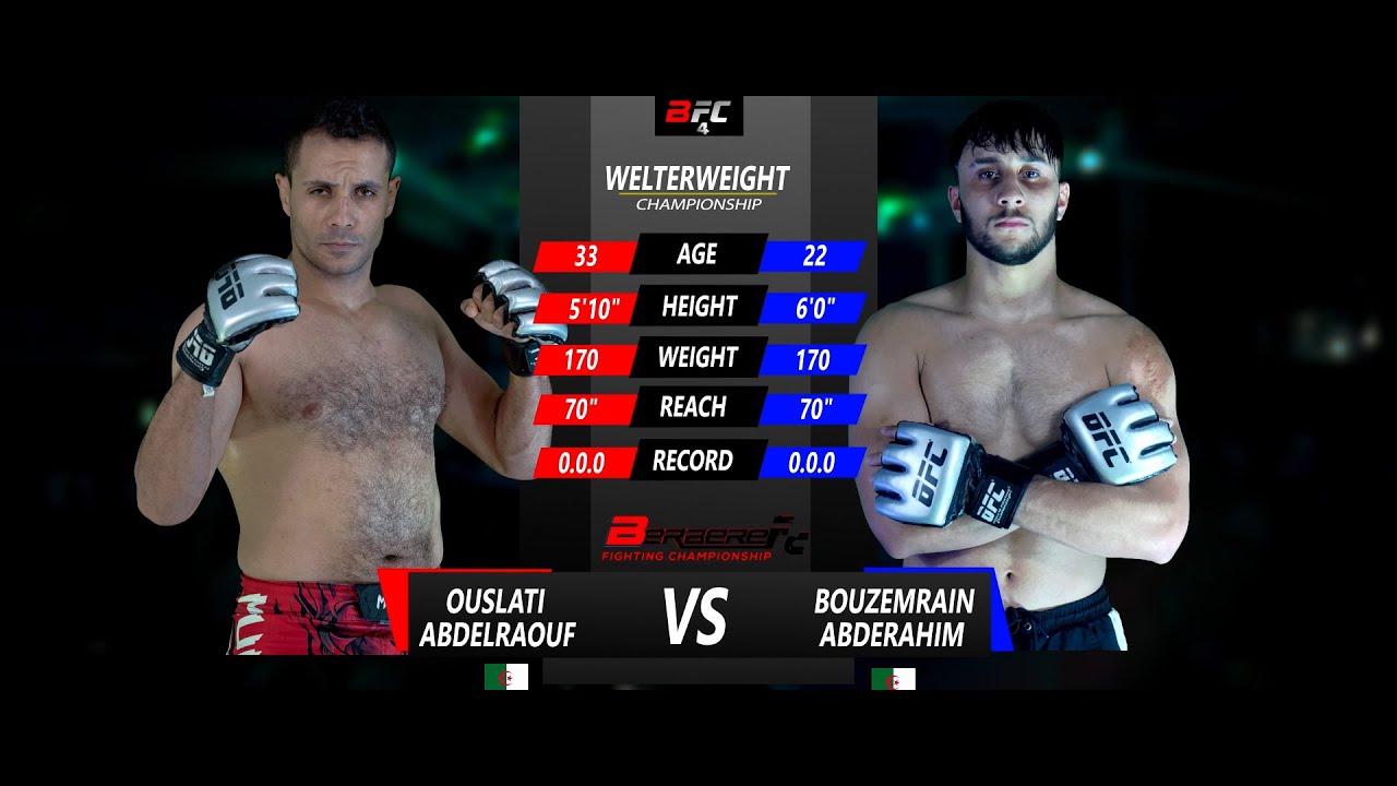 Ouslati Abdelraouf vs Bouzemrain Abderahim | FULL FIGHT | BFC4