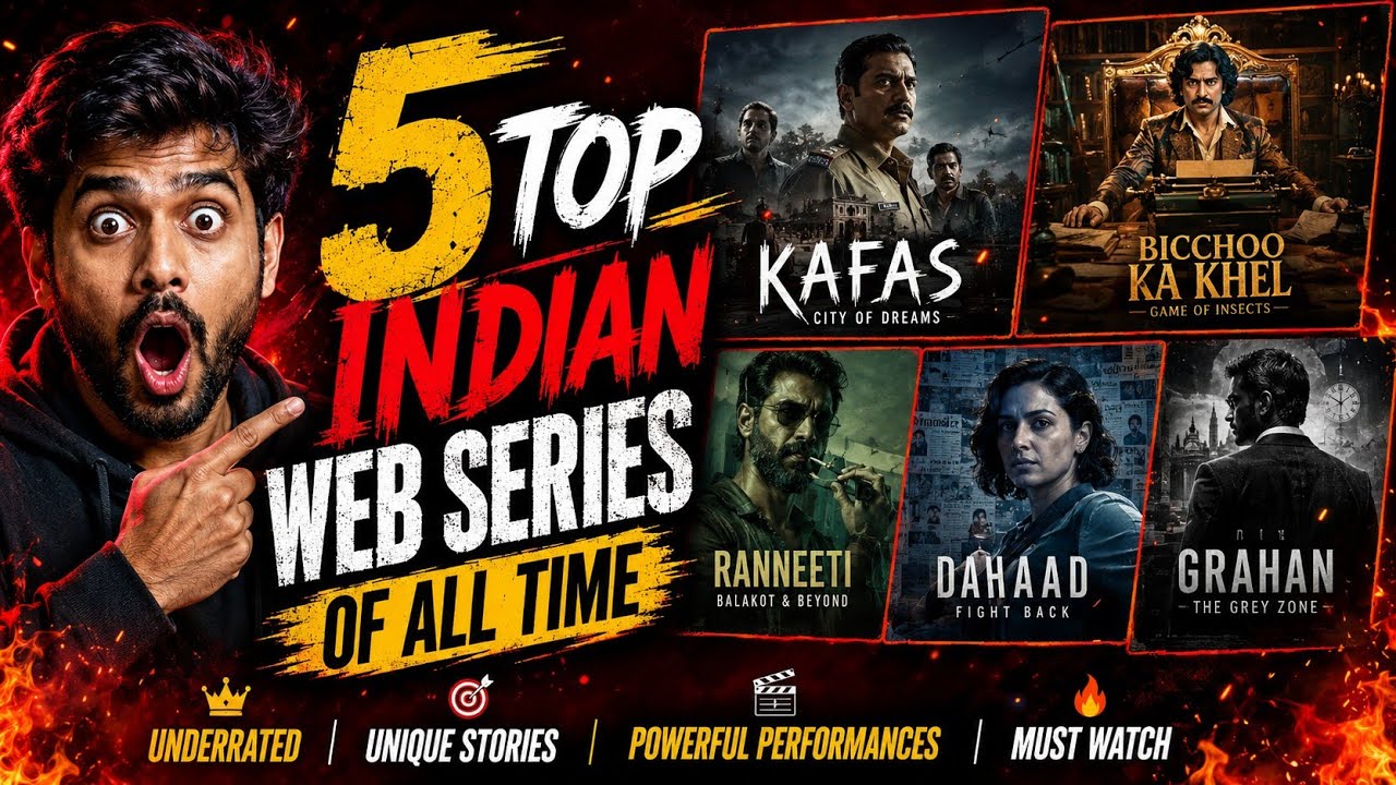 Top 5 Indian Web Series of All Time 🔥 | Must Watch Shows in 2025 | Mirzapur | Panchayat | Scam 1992