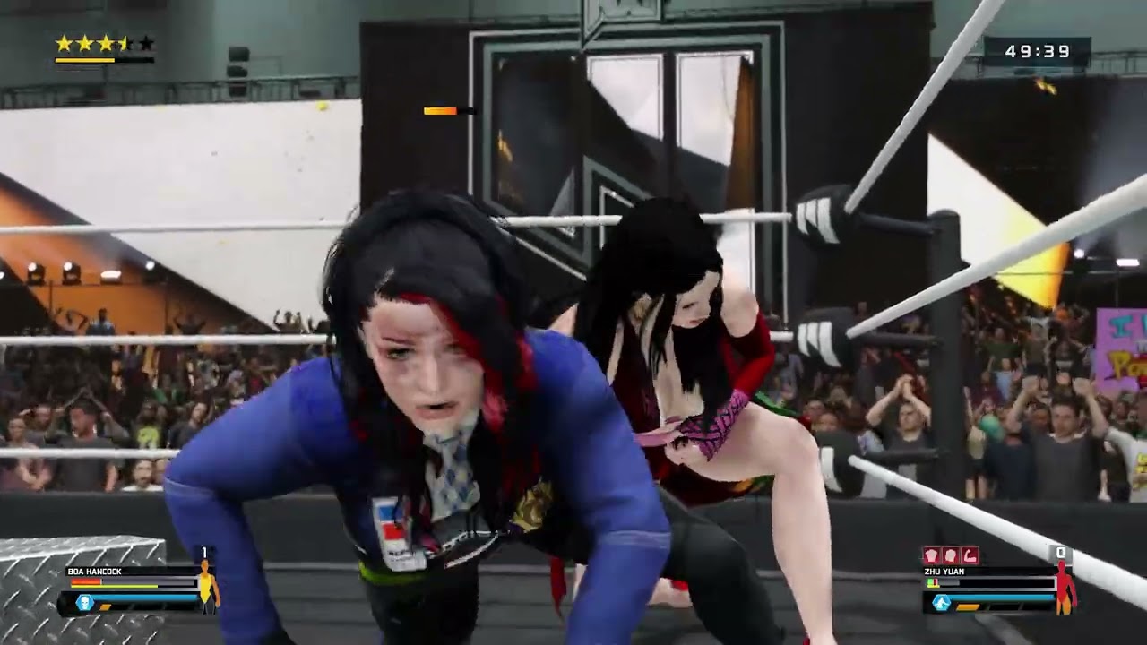 WWE 2K25 Fall count 1 Hour Ironwoman Match: Boa Hancock vs Zhu Yuan