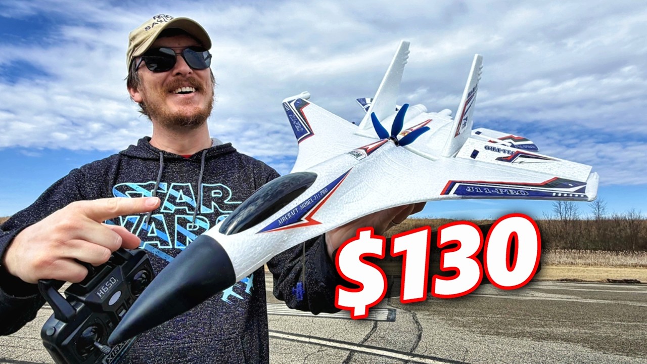 Большой радиоуправляемый реактивный самолет RTF за 130 долларов, идеально подходит для начинающих...