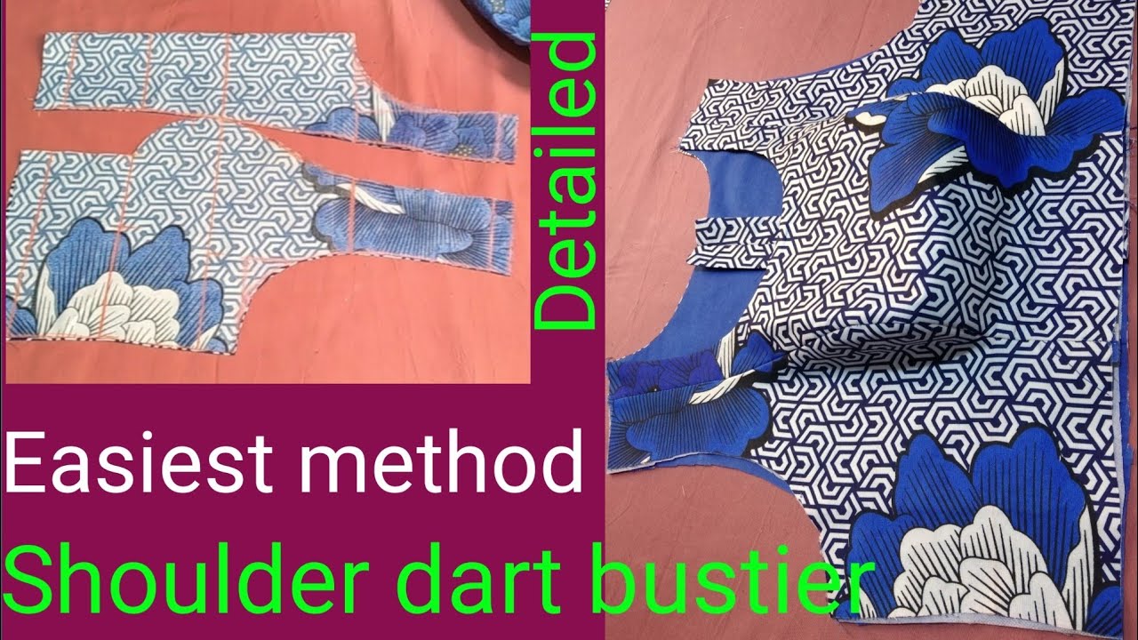 How to PROPERLY make a shoulder dart Bustier /Shoulder princess dart step by step