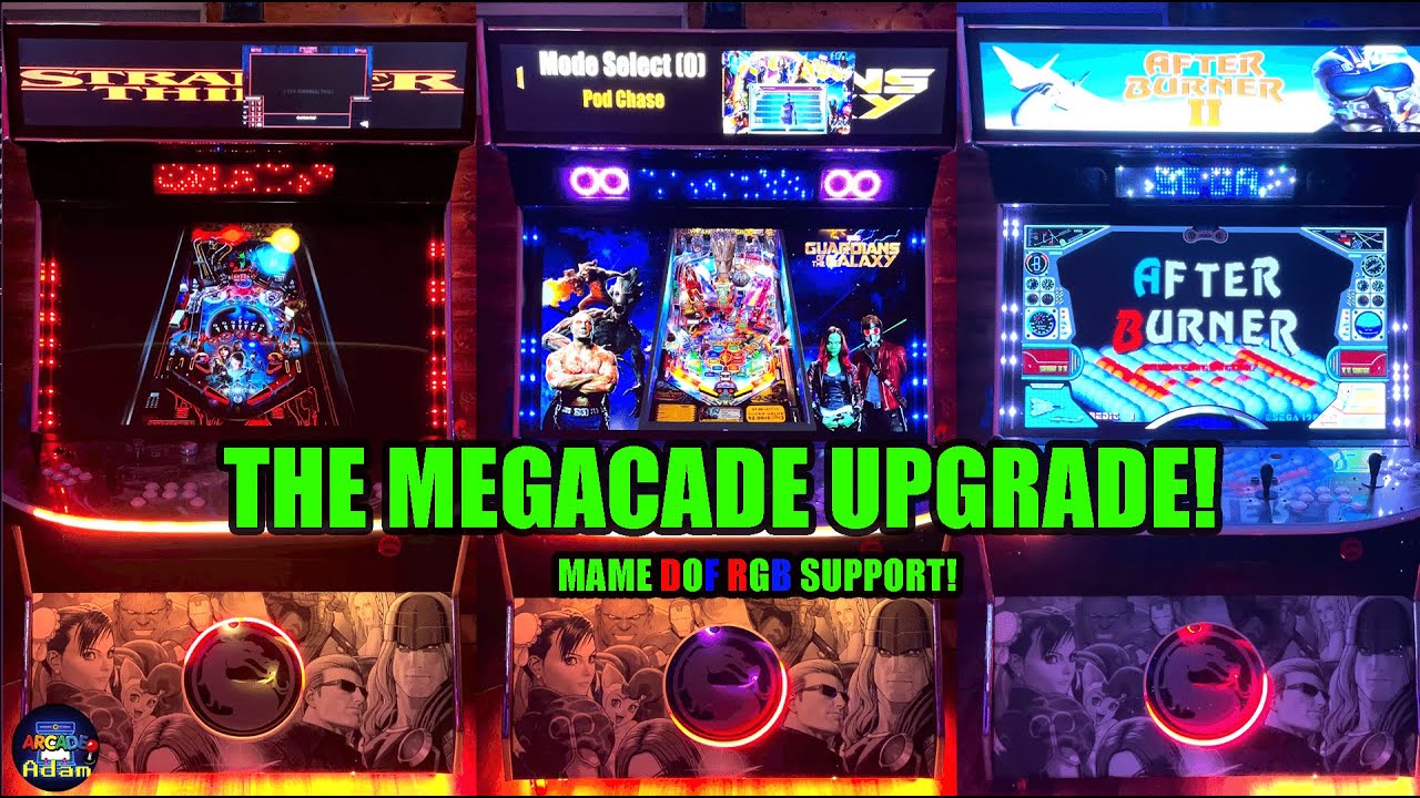 ULTRA MEGACADE UPGRADE from Extreme Home Arcades with DOF and DOFLINX in MAME!