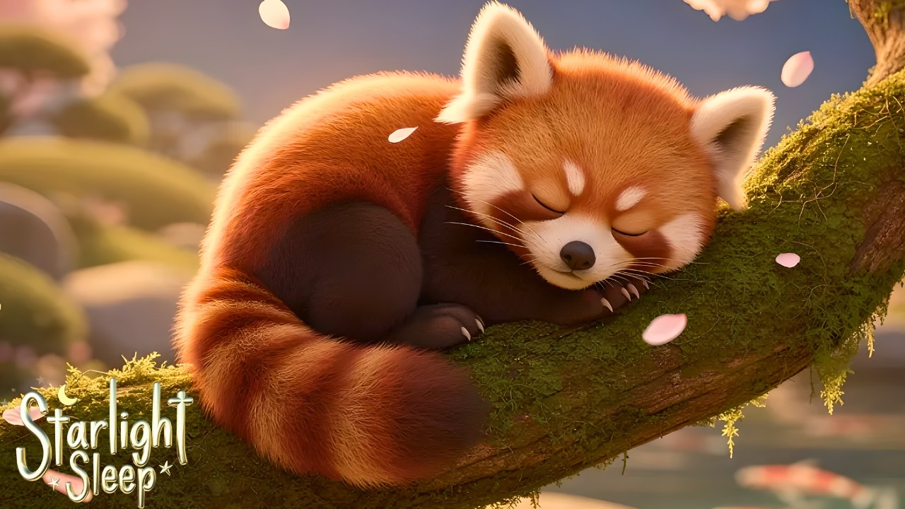 Baby Sleep Music 🌸 Red Panda Lullaby for Deep Sleep (105 Mins)