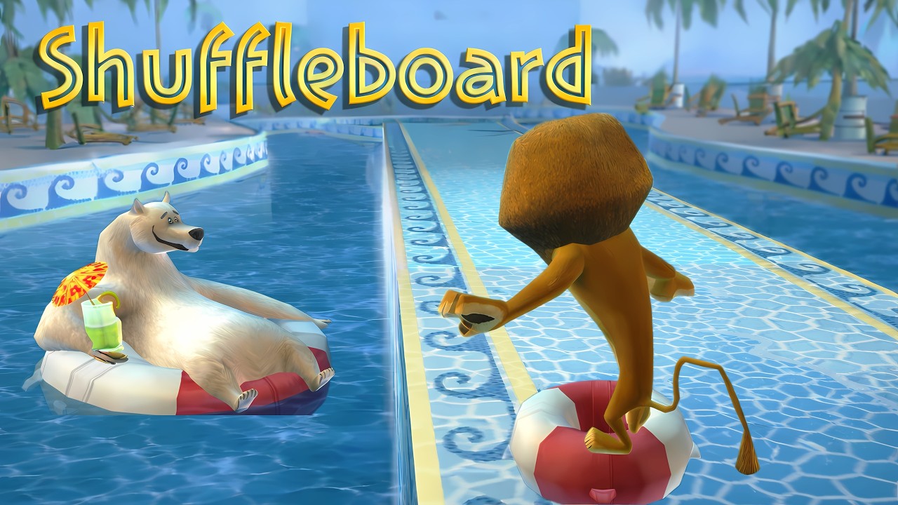 Madagascar: The Game (2005, PC) - Shuffleboard Minigame