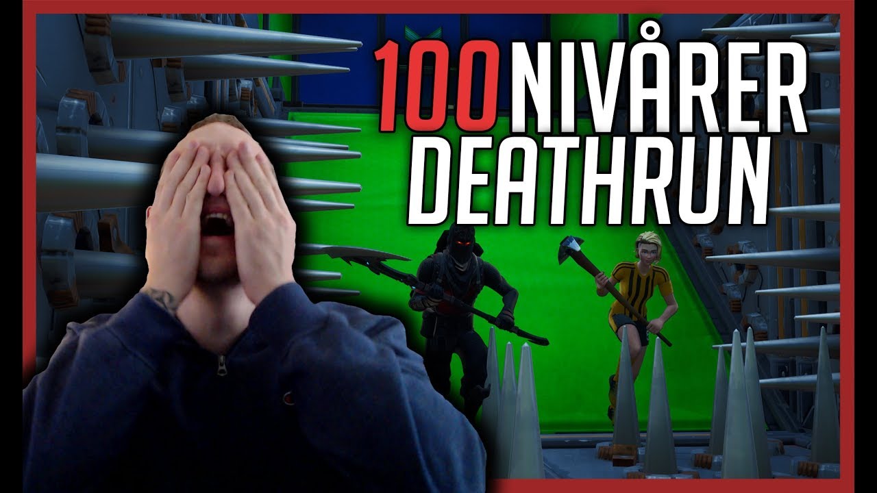 TESTAR EN 100 NIVÅER DEATHRUN FÖR DEFAULTS - Fortnite på svenska!