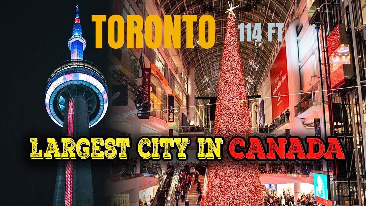 Magical Christmas 🎄❄️ in Toronto :114ft Eaton Centre Tree & Nathan Phillips Square Skating,CN Tower!