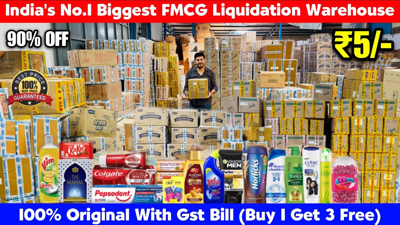Buy 1 Get 3 Free | Biggest FMCG Warehouse In India| 90% Off | 100% Original With Bill| Dl84vlogs 