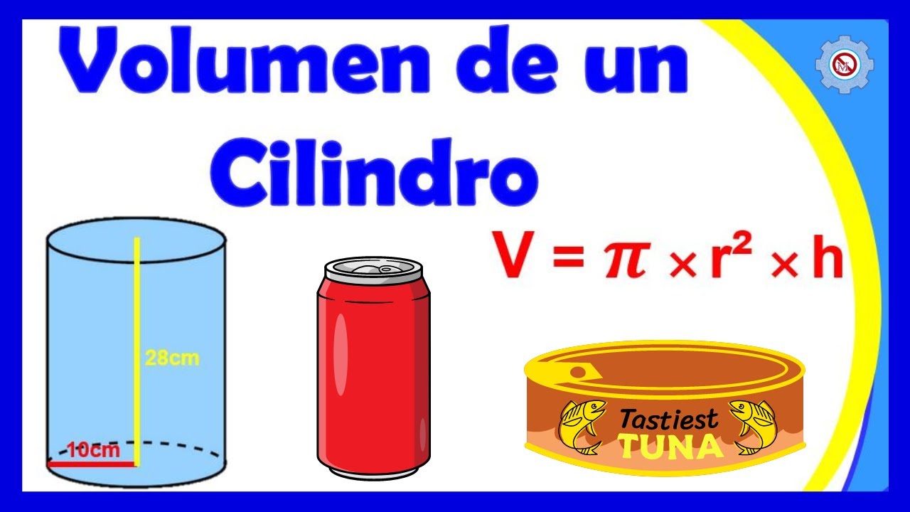 ✅ Calcular el Volumen de un CILINDRO - Ejemplos Resueltos | Cuerpos Geométricos