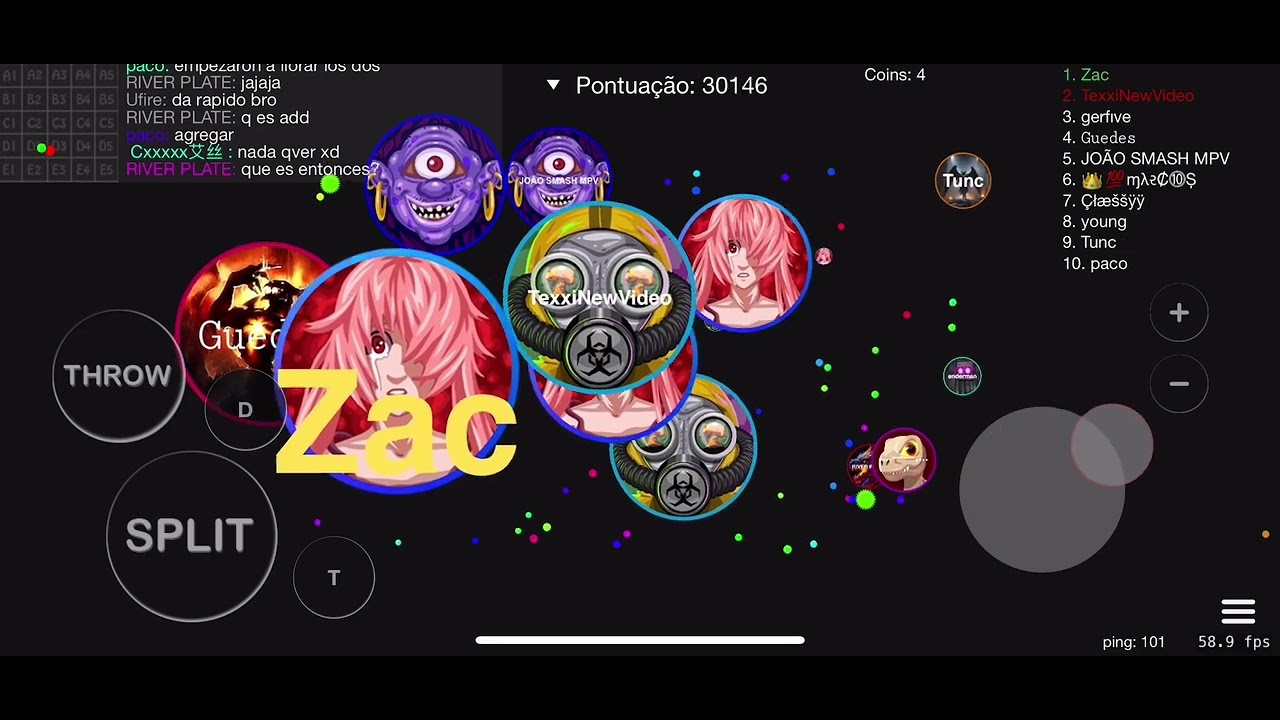 Blob.io - SPLIT RUNNING [Texxi & Zapy Vs All]