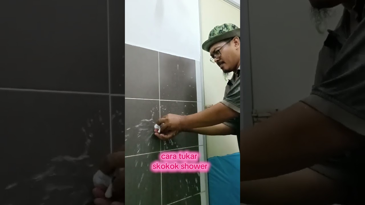 cara tukar stokok shower yg dah rosak #plumber
