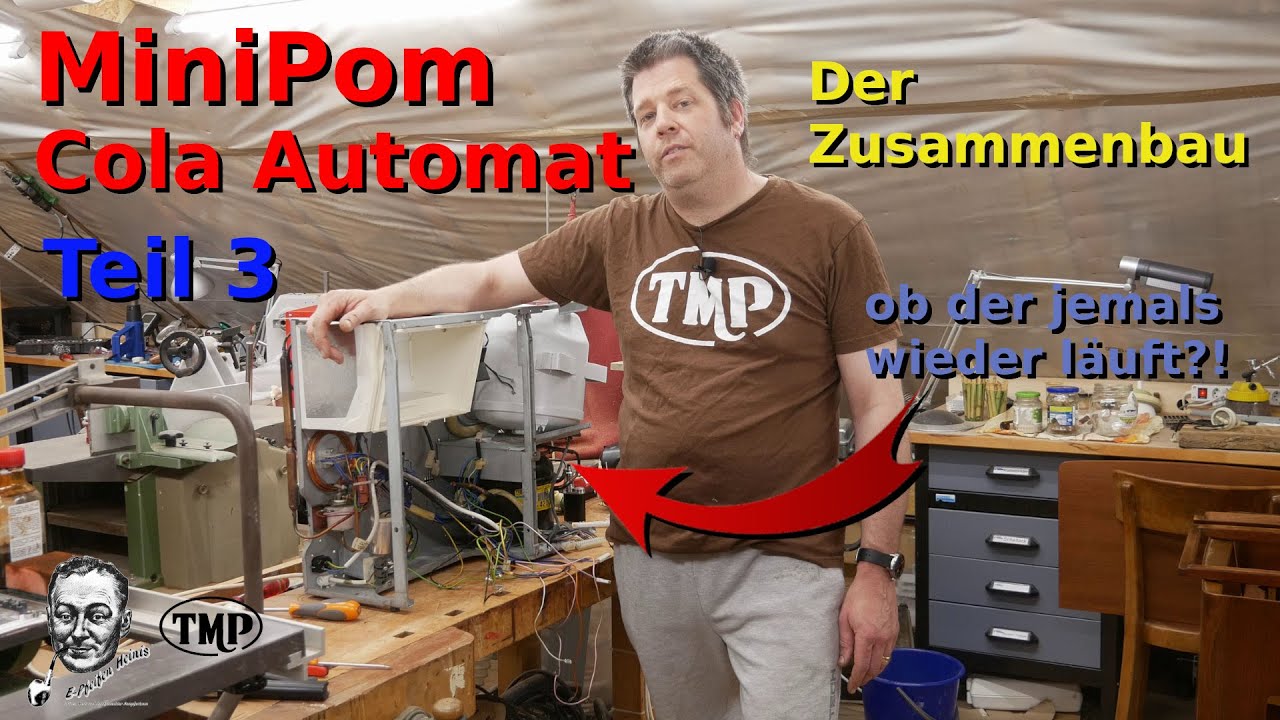 MiniPom Cola Automat überholen Teil3, der Zusammenbau.