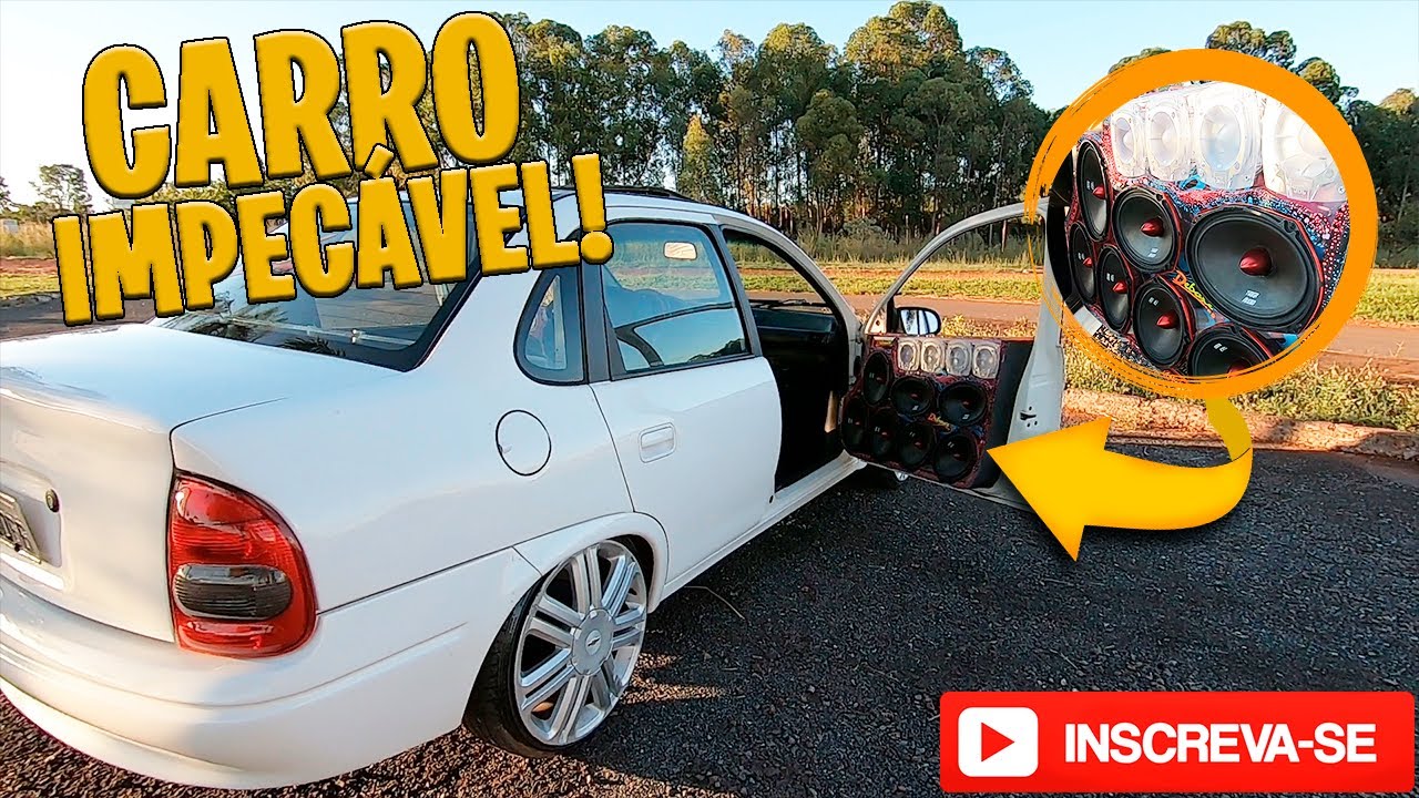 CORSA CLASSIC REBAIXADO E CHEIO DE SOM AUTOMOTIVO | TV CHAMINHA