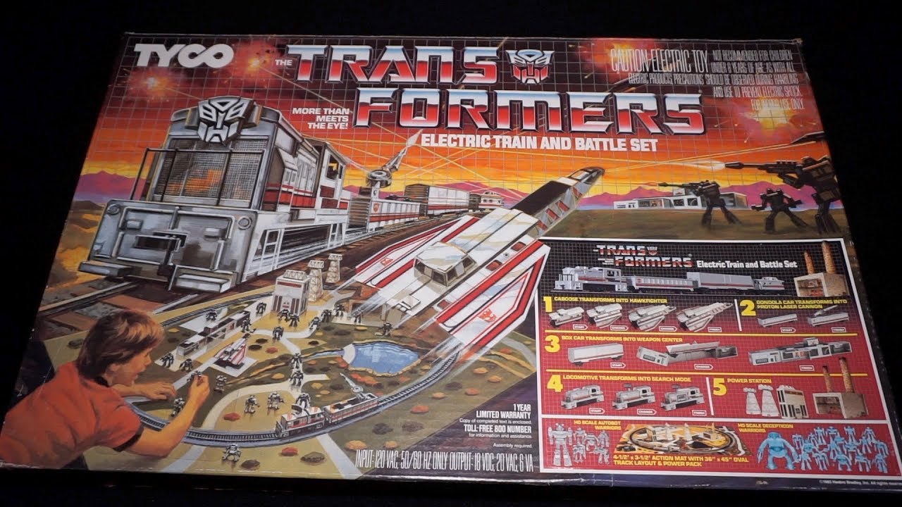 Transformers G1 - Tyco ELECTRIC TRAIN & BATTLE SET - 1985 - Adult Collector