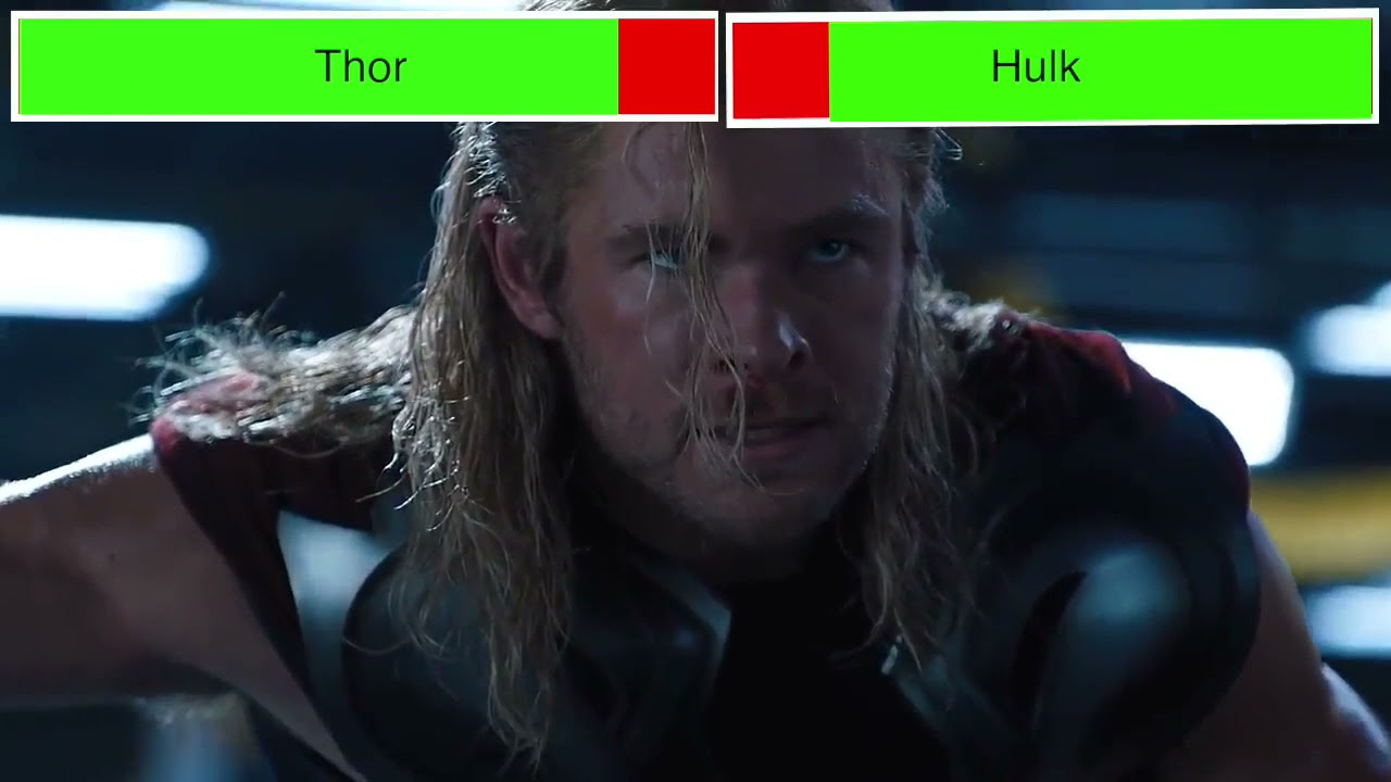Black Widow & Thor vs. Hulk with healthbars (Edited By @GabrielD2002)