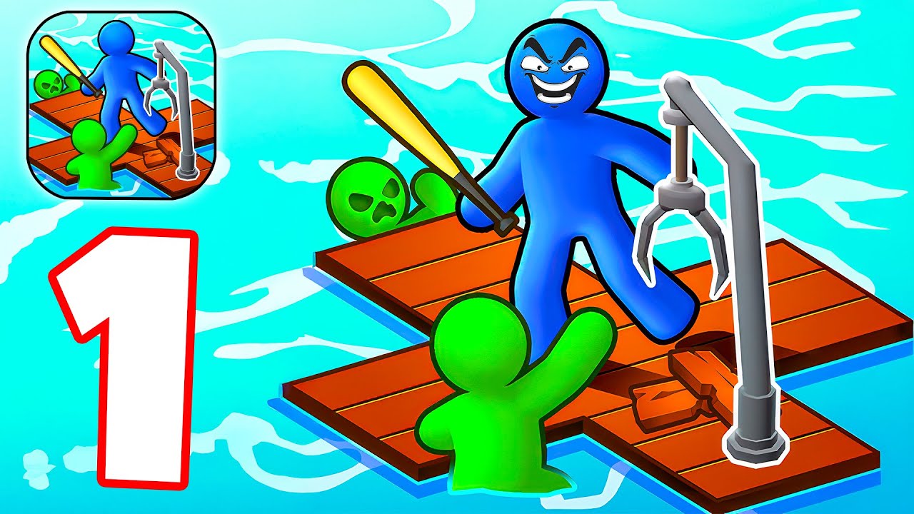 Zombie Raft - Gameplay Walkthrough Part 1 Survival Against Zombies (iOS, Android)