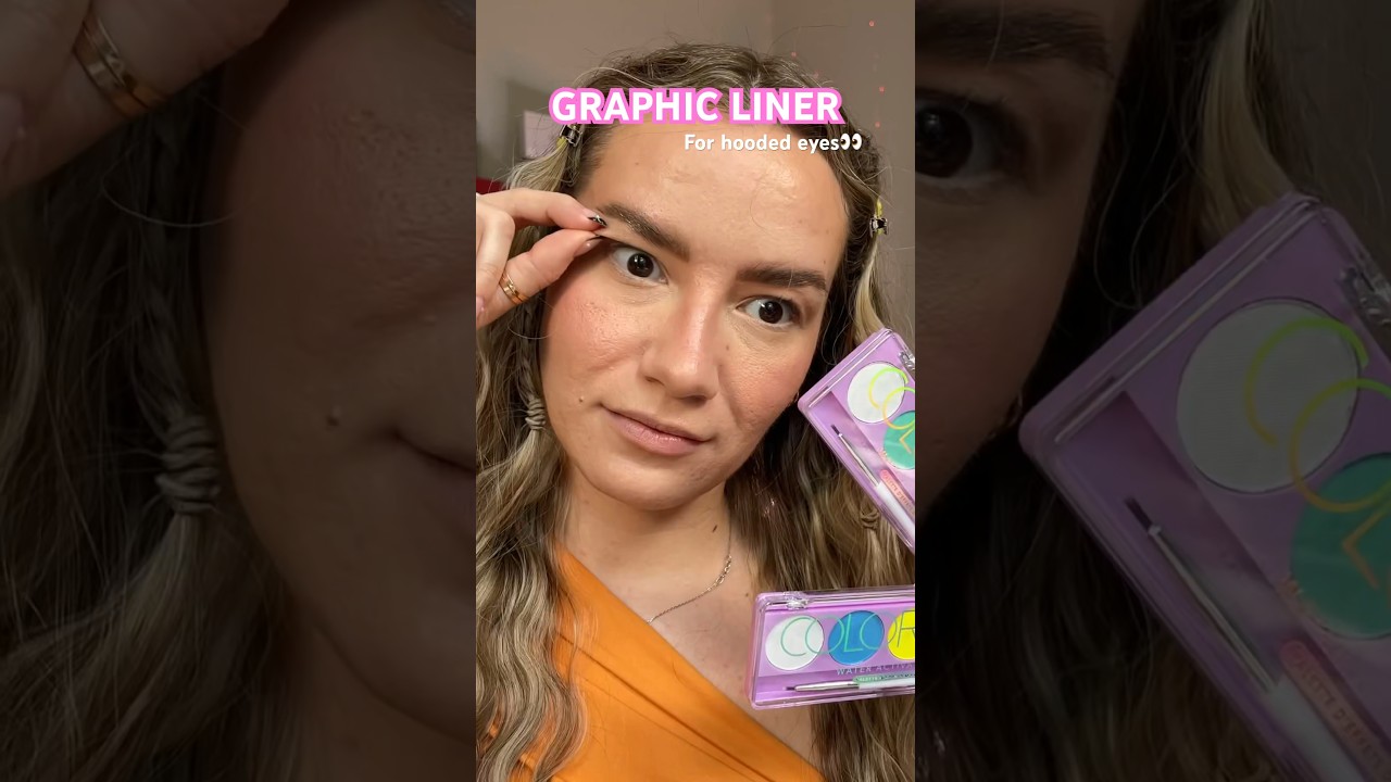 Graphic liner tips for hooded eyes👀 #hoodedeyes #makeup #makeuptips #graphicliner