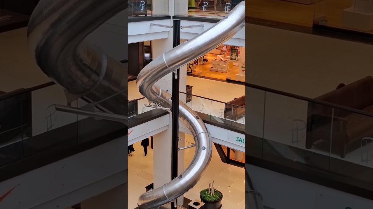 Adventure Slide at Mall of Berlin ✨ | Thrilling Berlin Shopping Fun!