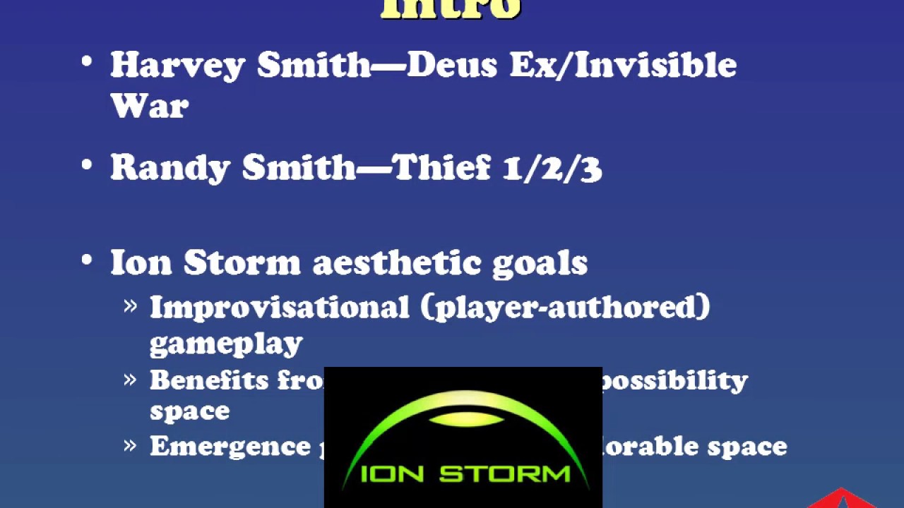 GDC 2004 - Would the Real Emergent Gameplay Please Stand Up?