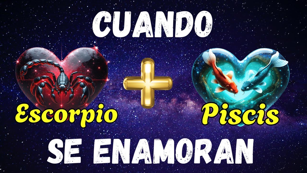Conexión emocional profunda ❤️ Cuando Escorpio + Piscis se enamoran