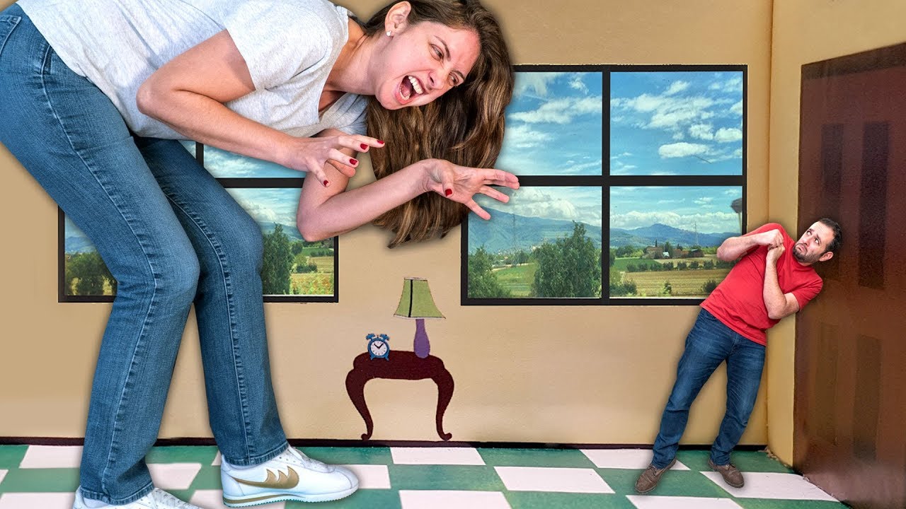 Faça em casa a sala que encolhe pessoas