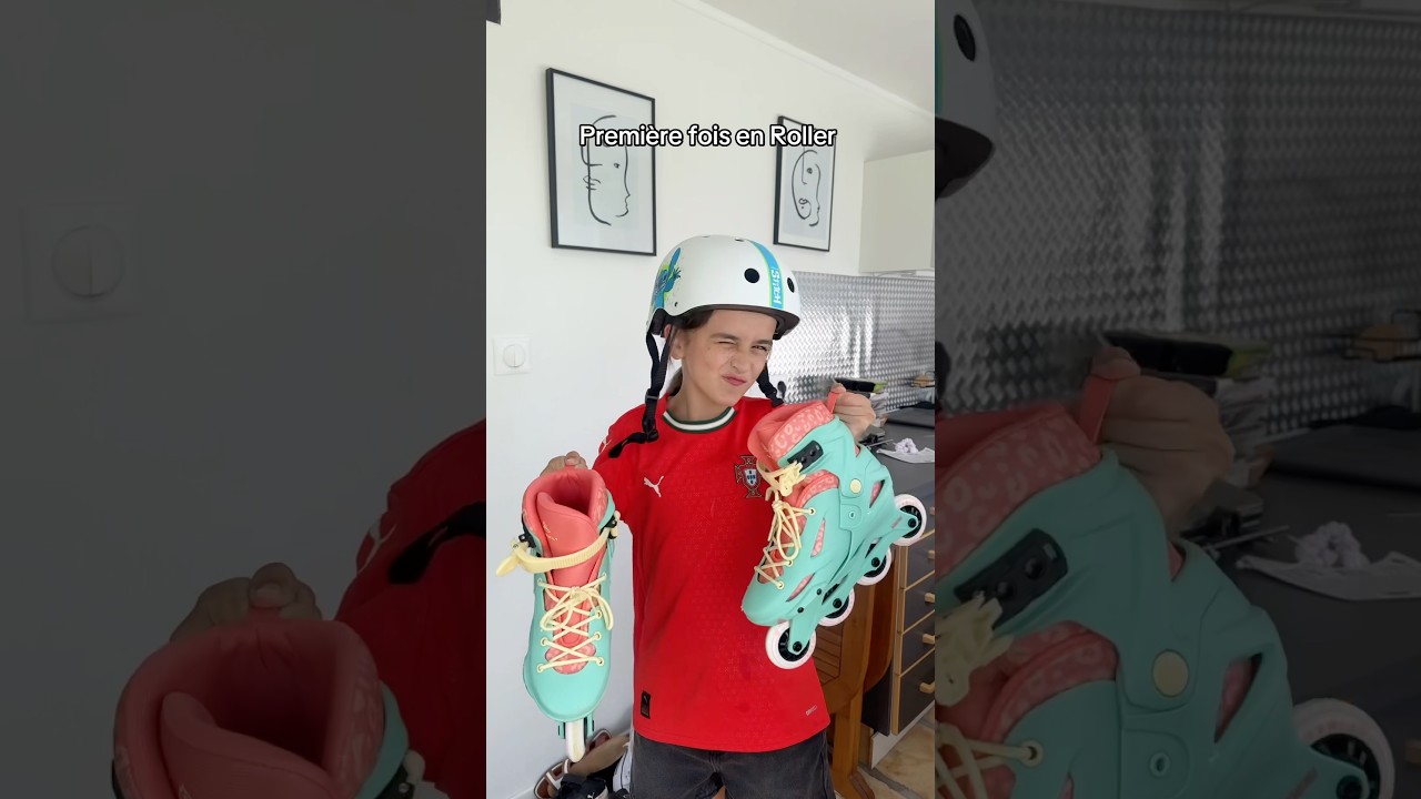 Lilo en roller 1er Fois #shorts #shortvideo