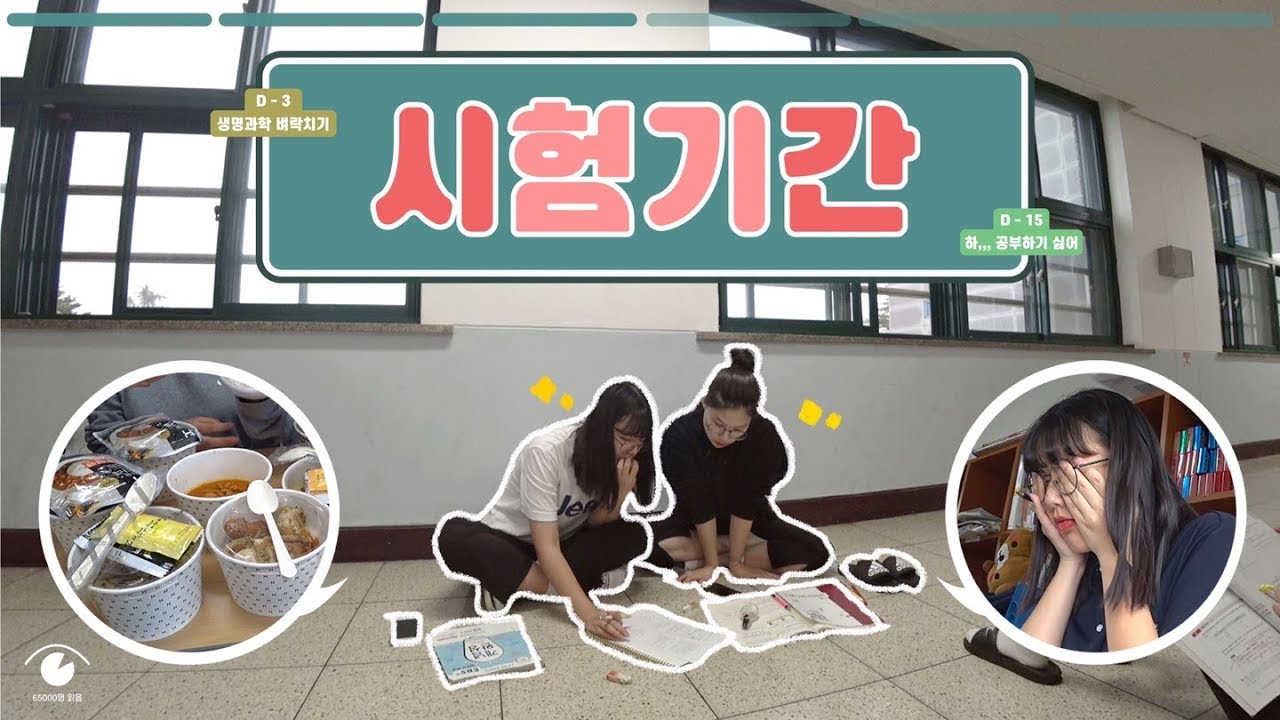 유튜버 겸 고등학생의 현실적인 시험기간 브이로그 [ HYeN ]