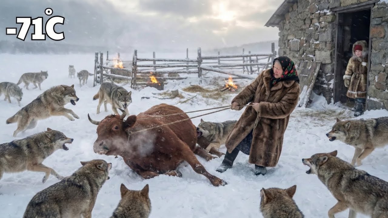 91 Year Old Widow and Grandchild Protect Cattle from Wolves  |  Blizzard at -71°C