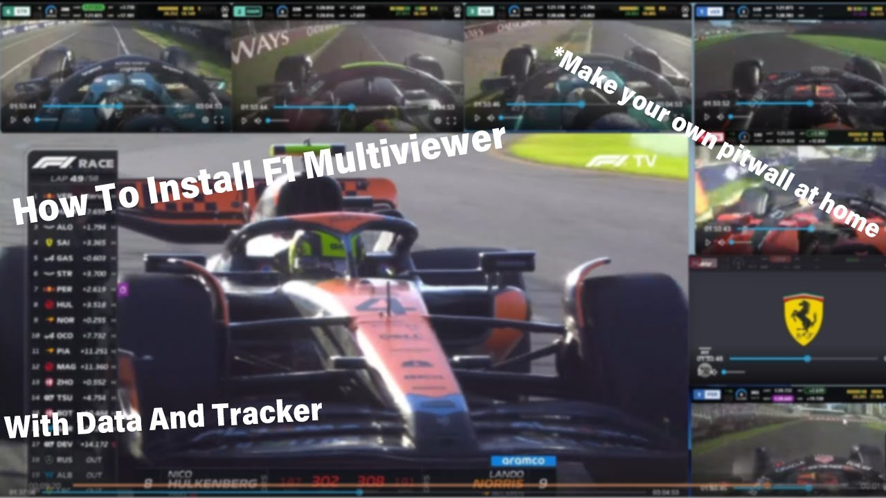 How To Install Multiviewer For F1 (Setup multiple onboards and data channels with sync)