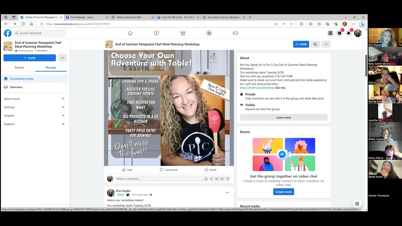 New Table Experience Training with Erin Swyter 8/22/23