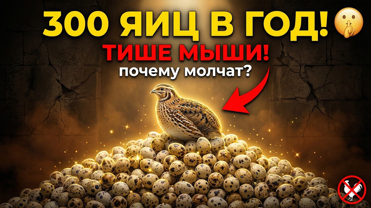 Перепела дают 300 яиц в год и ТИШЕ мыши — почему вам НЕ ГОВОРЯТ об этом?