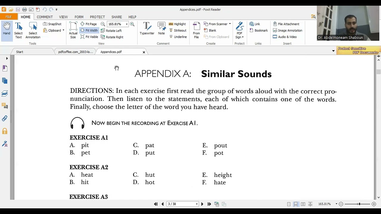 Toefl: listening part A (Skills 1-6)اختبار التوفل: الجزء أ من قسم الاستماع (المهارات من 1 إلى 6)