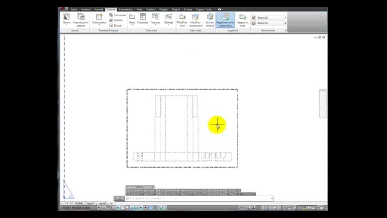 Sezioni da modello 3D spazio carta - AutoCAD