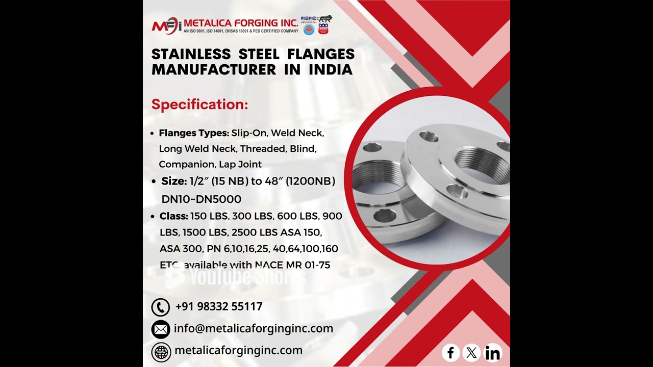 Flanges   Stainless Steel Flanges   JIS Flanges   Carbon Steel Flanges   Metalica Forging INC