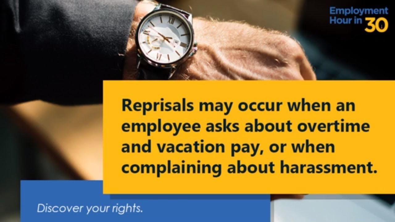 Reprisals at Work - Employment Law Show: S3 E5