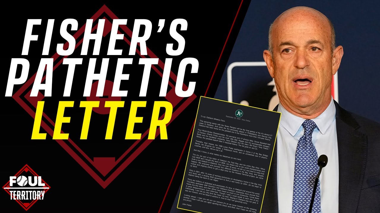 John Fisher's PATHETIC Letter to Athletics fans | Foul Territory